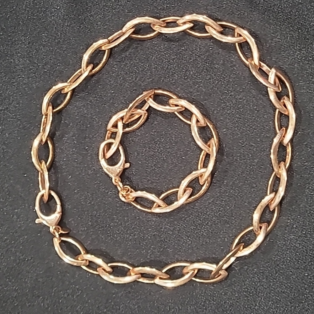 Bronze milor Italy necklace and bracelet